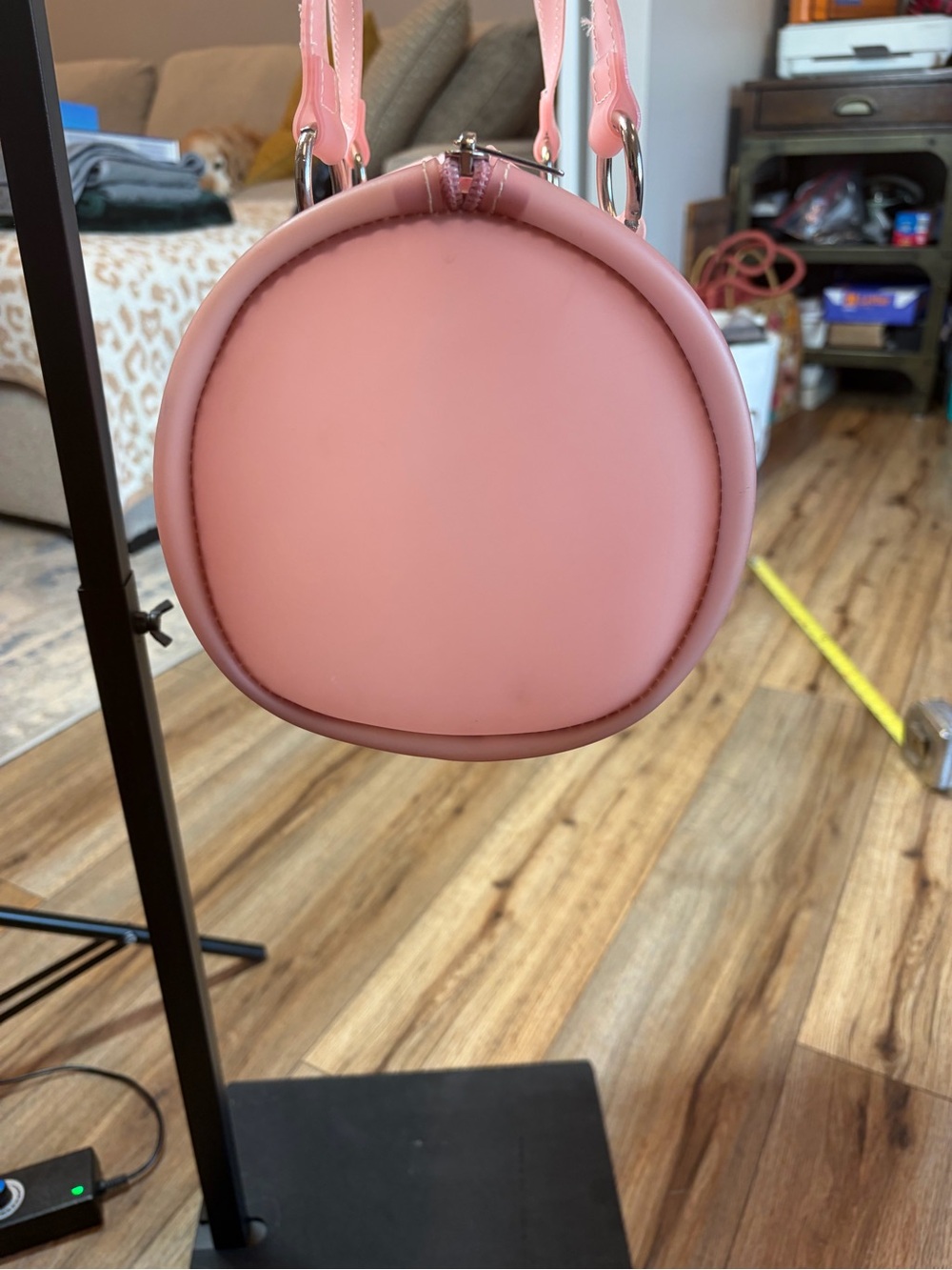 Rare Vtg Retro Maurizio Taiuti Pink Jelly Barrel Bag Y2K Soft Girl Made In Italy - Picture 6 of 10